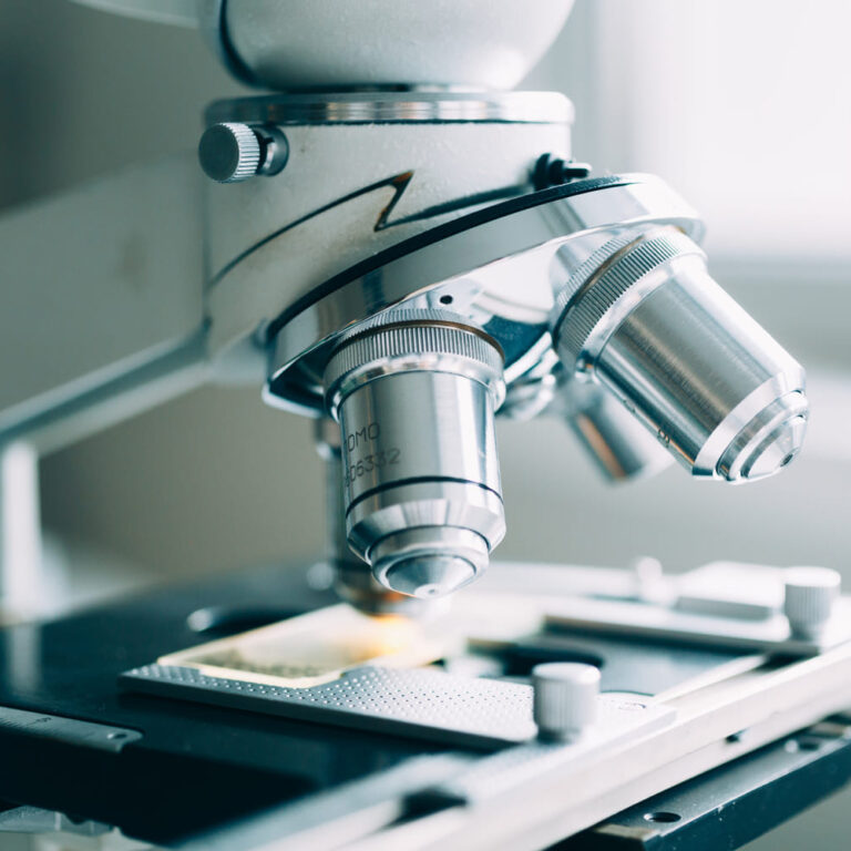 microscope in laboratory