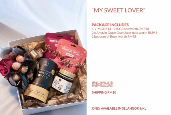 My Sweet Lover manuka honey package