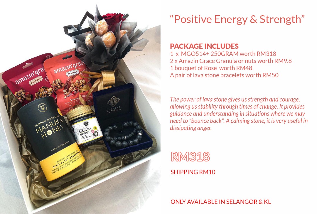 manuka honey package - positive energy n strength RM318