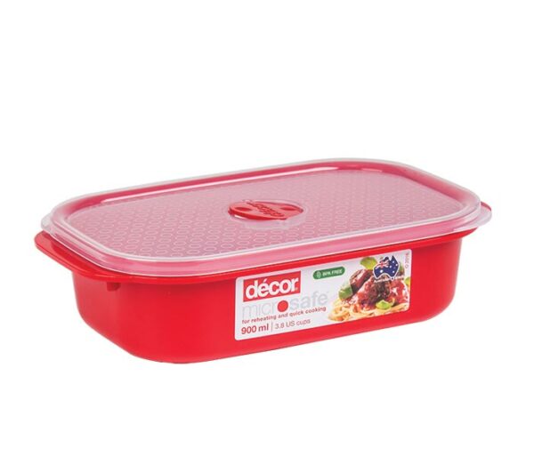 decor microsafe container oblong 900ml